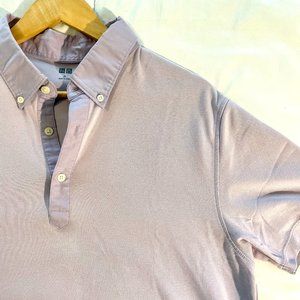 Uniqlo | Short-Sleeve XL Polo | Lilac